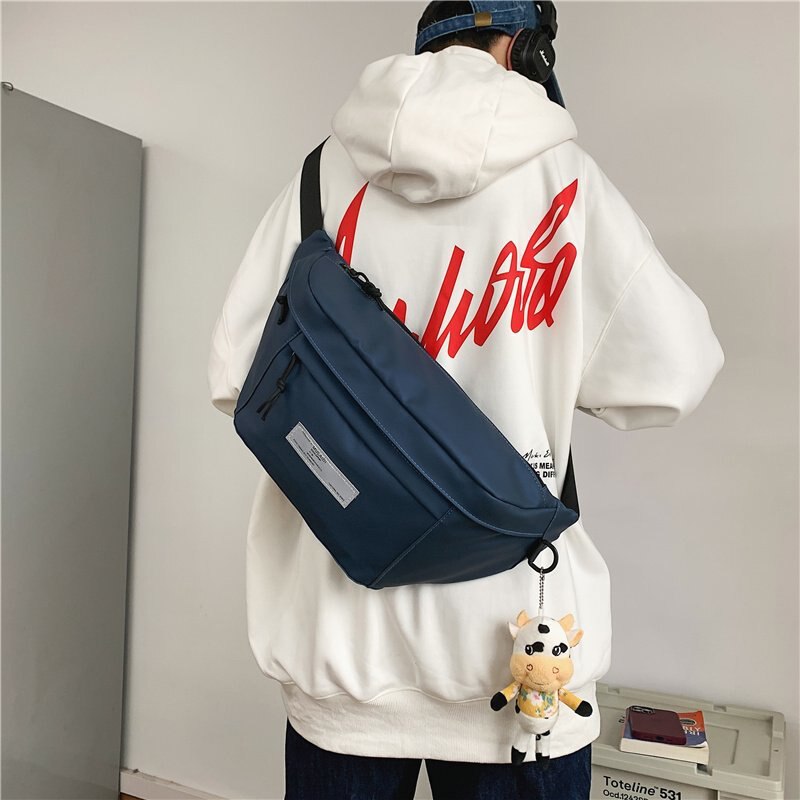 Taille Tas Grote Capaciteit Unisex Fanny Pack Street Wear Borst Zak Hip Hop Crossbody Tas Ms Mode Reflecterende Grote Riem taille Verpakking