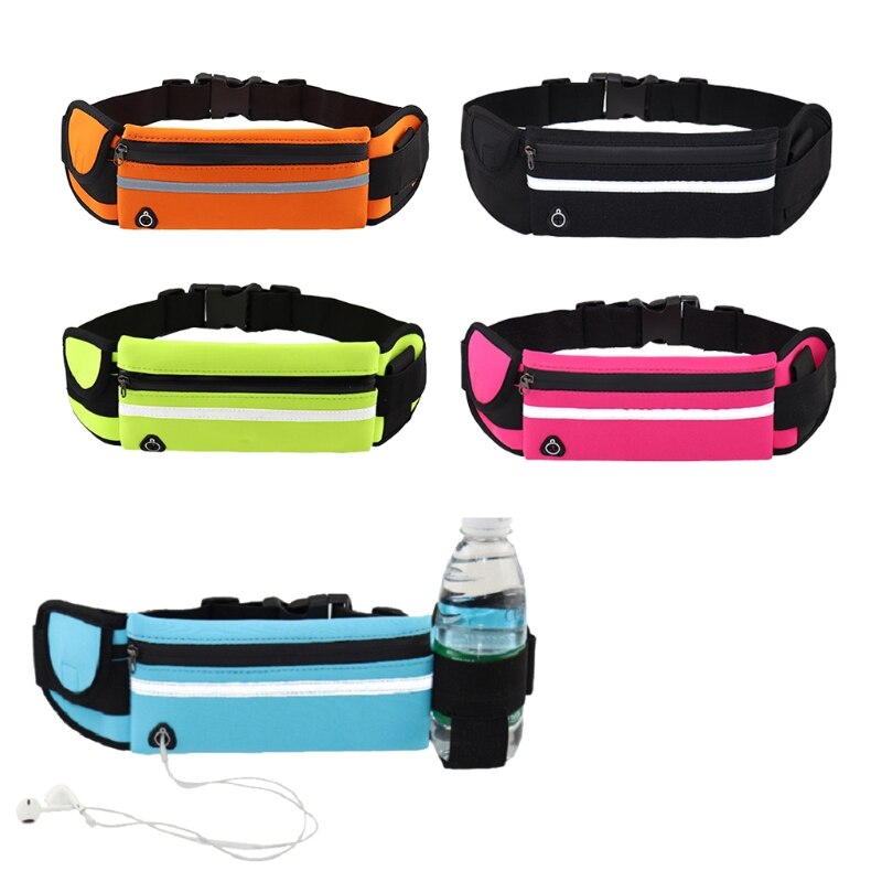 N0HA Running Waist Pack Women&amp;Men Reflective Runner Pouch Belt Fitness Workout Bag Adjustable Sport Fanny Pack Phone Holder