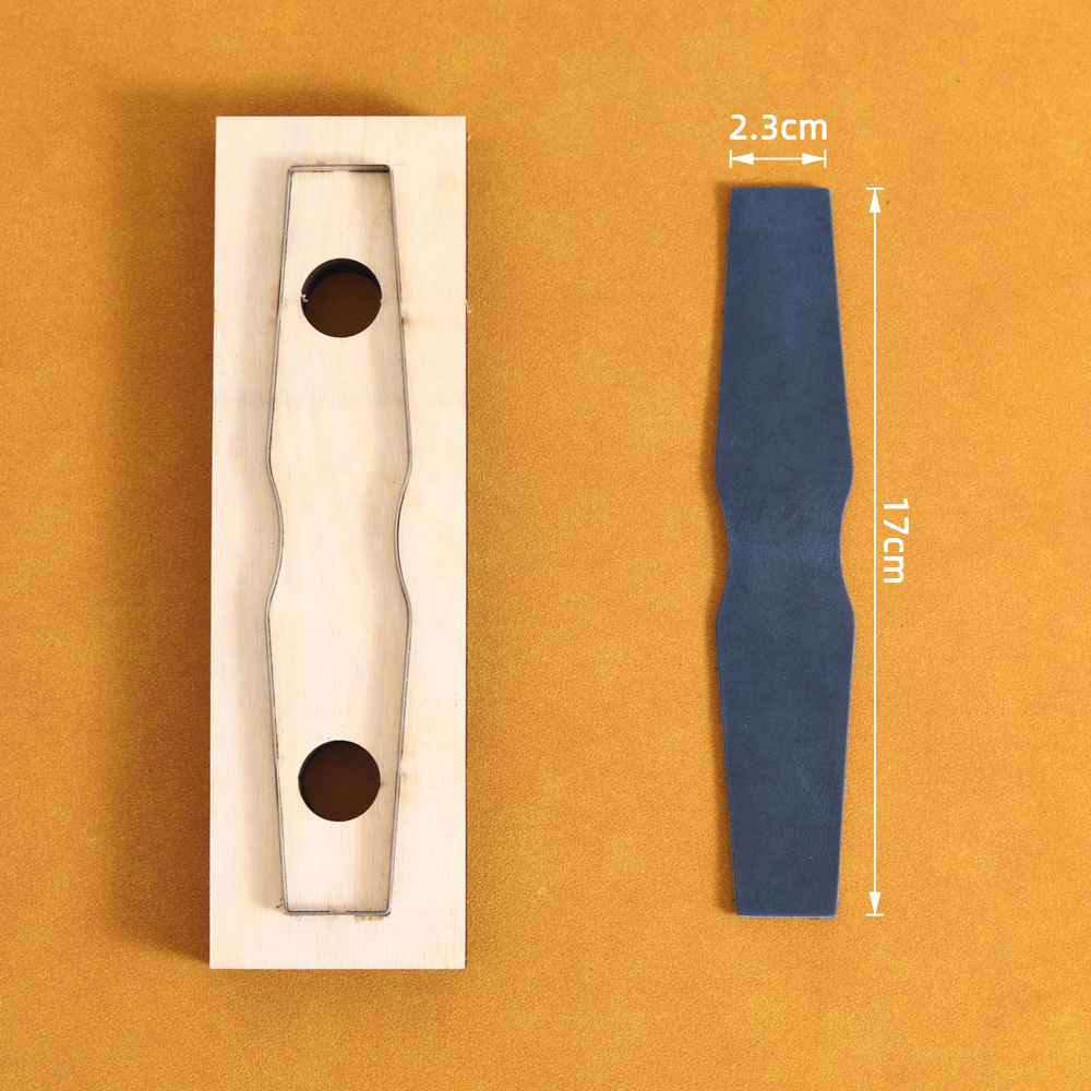 Leather Cut Die for Key Chain Cutter Punching Mold DIY Keychains, Hand Made Decorations Unibody Key Ring Template Cutting Board