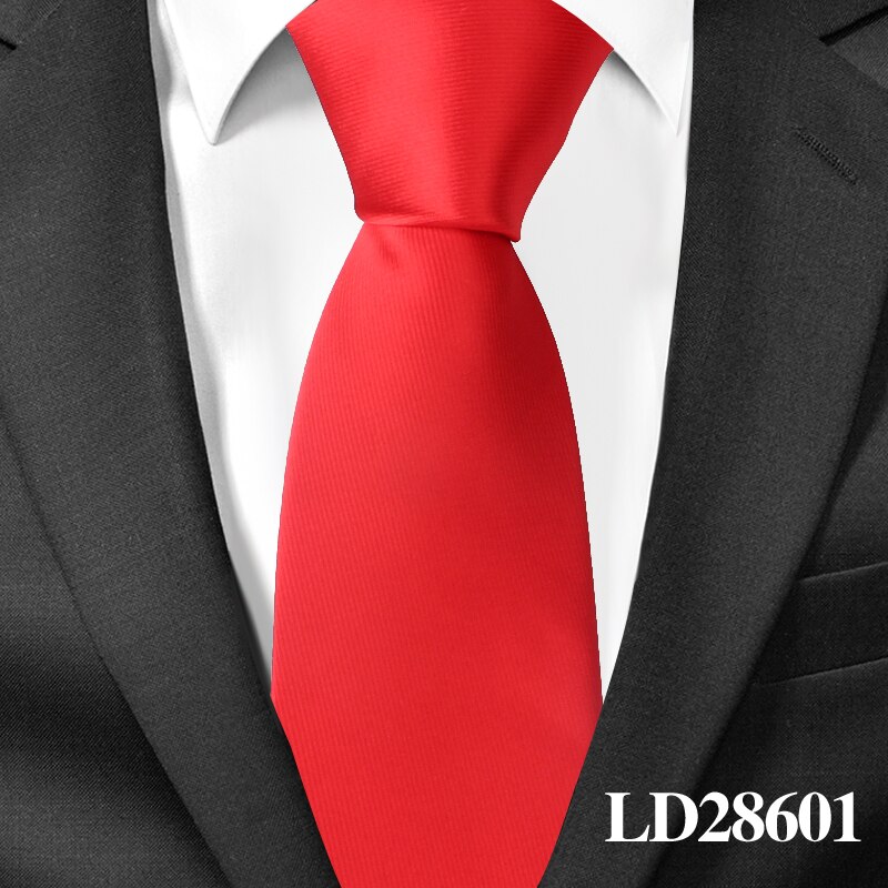 Classic Satin Neck Ties for Men Casual Suits Tie Gravatas Solid Black Mens Neckties For Business 7.5 cm Width Wedding Men Ties: LD28601