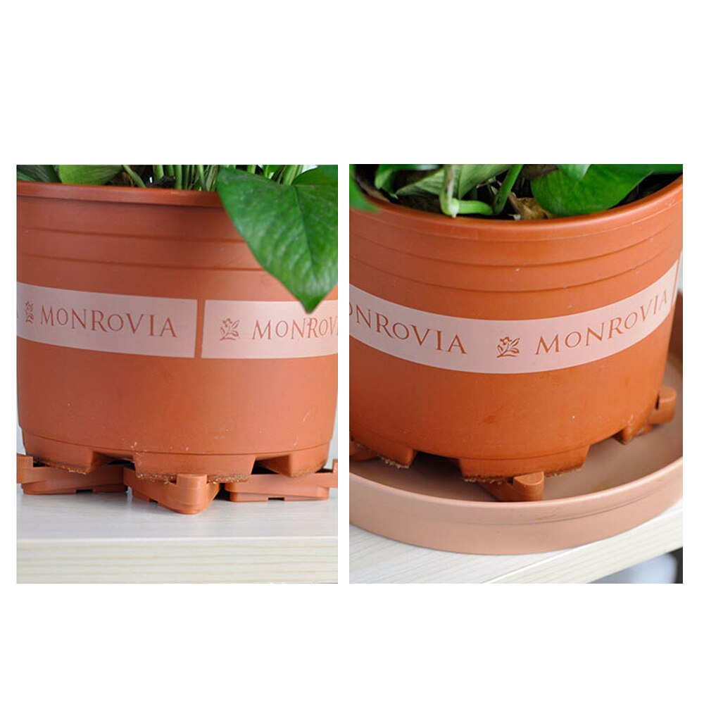 Potted Plant Stand Removable Tray Universal Flower Pot Rack Holder Pot Toes for Indoor Outdoor Gardening Plant Container 12pcs