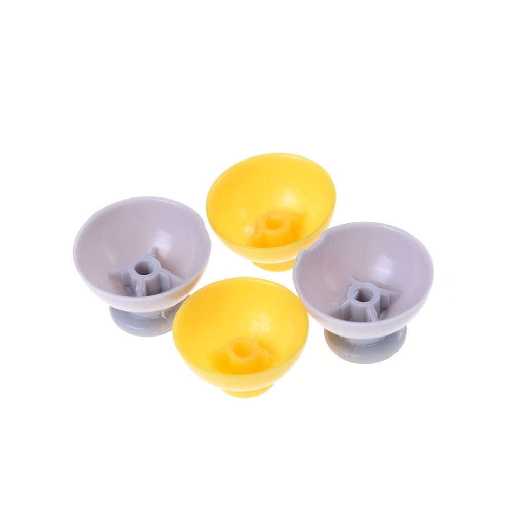 4 stk/sett grå gul analog pinne thumbsticks joystick cap for xbox 360 controller sjampinjong gummideksel