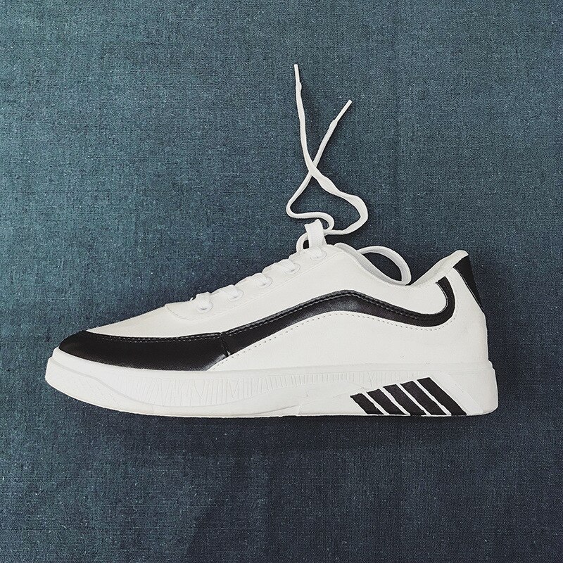 Chaussures luozheke pour hommes, chaussures de printemps, chaussures en toile, chaussures de sport pour hommes, chaussures en tissu, chaussures de skate respirantes, chaussures décontractées: Blanc / 10