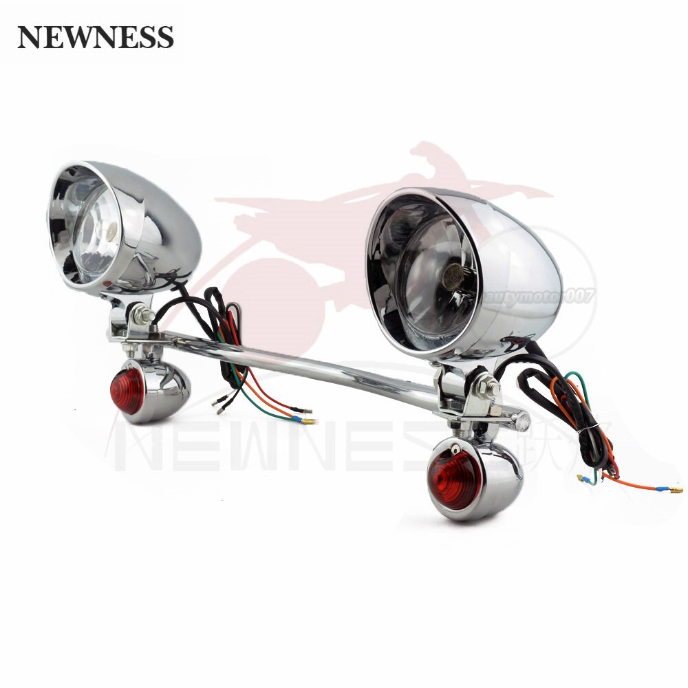 12V motocykl retro reflektory włączony kierunkowskaz światła przeciwmgielne lampy pomocnicze skuter motocykl dla Honda Harley Suzuki kawiarnia biegacz: 1 zestaw