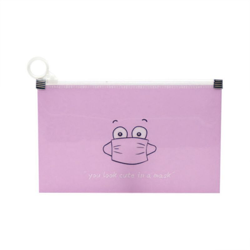Desenhos animados à prova dwaterproof água rosto escudo caixa de armazenamento à prova de umidade portátil boca nariz à prova de poeira capa de rosto organizador novo: P