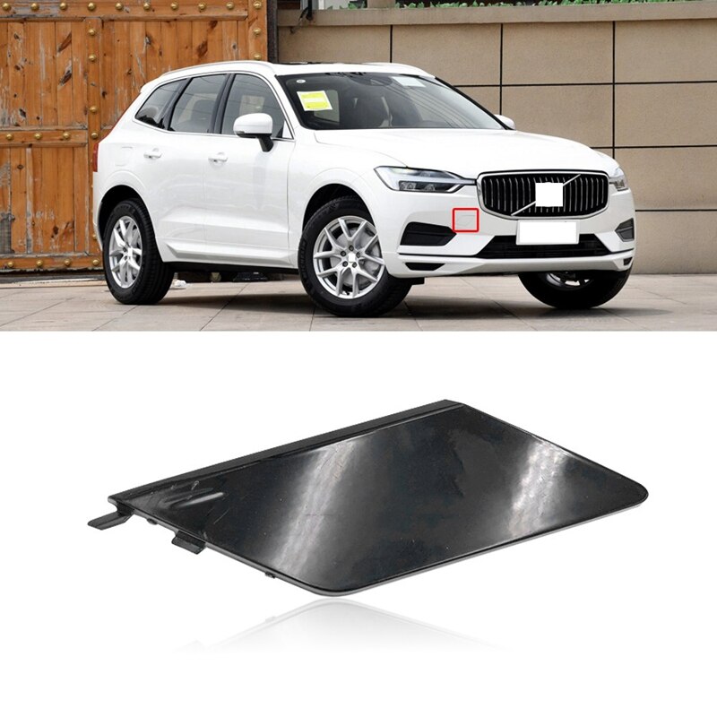for Volvo XC60 Car Rear Bumper Trailer Cover Tow Hook Cap Traction Lid Towing Hood Shell Replacement 39849034