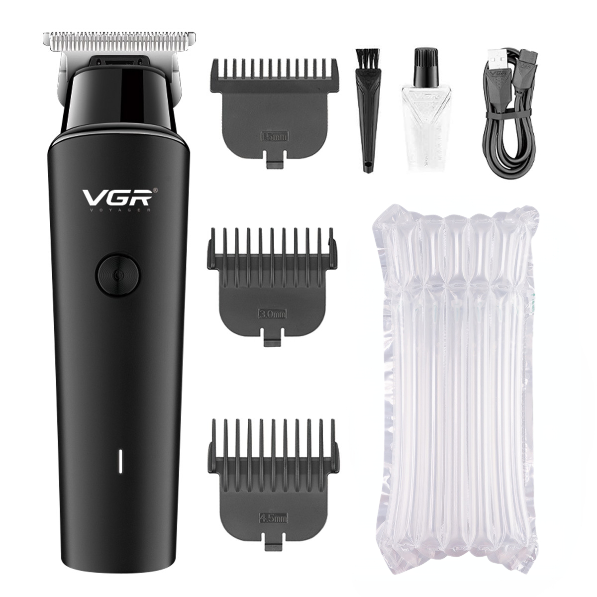 VGR Hair Trimmer Hair Clipper Hair Trimmer Haircut Machine Cordless Electric T-Blade Zero Cutting Machine V-933: green