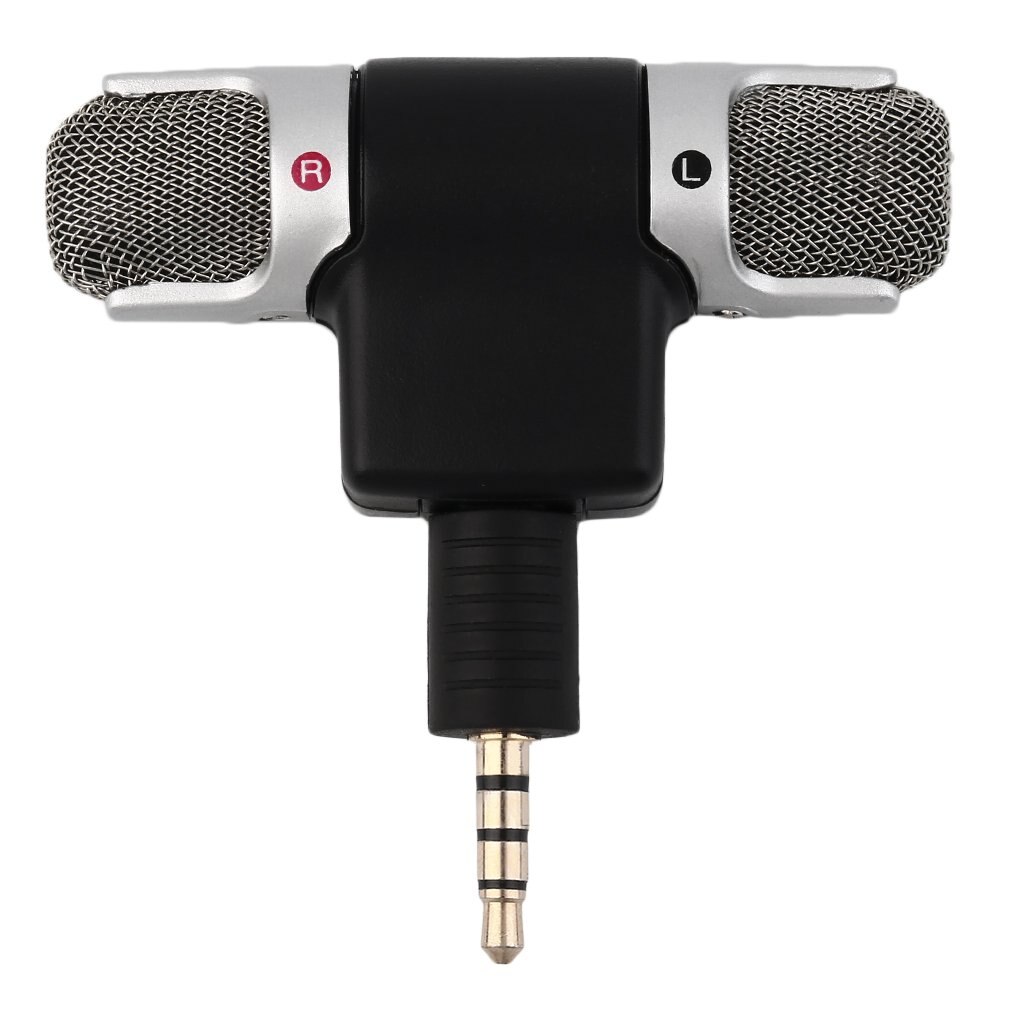 Portable Mini Mic Digital Stereo Microphone for Recorder Mobile Phone Headset Microphone Electret Microphone ONLENY