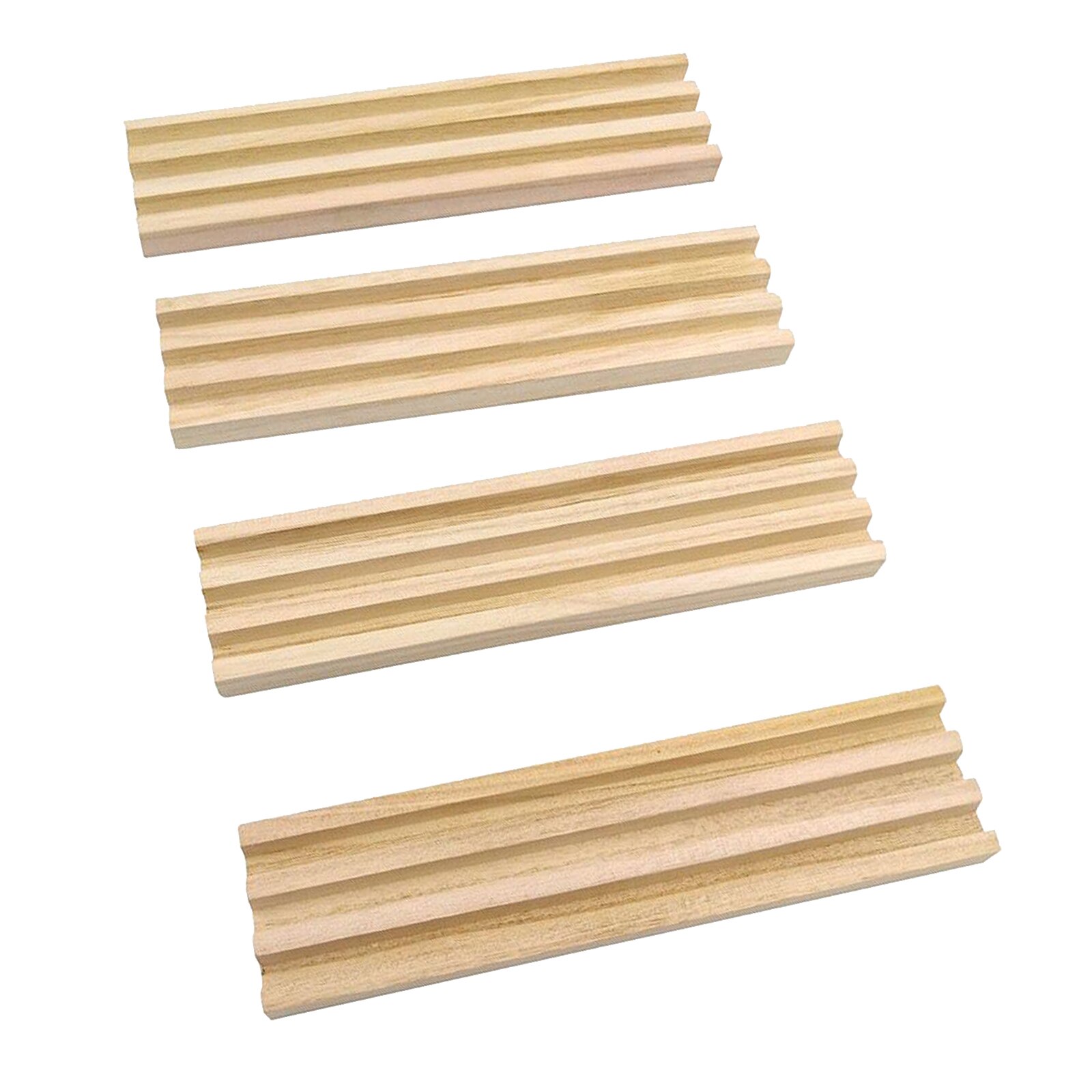 4 stück Holz Domino Tabletts Gestelle Stehen Organizer für Domino Fliesen Spiel, Unfnished