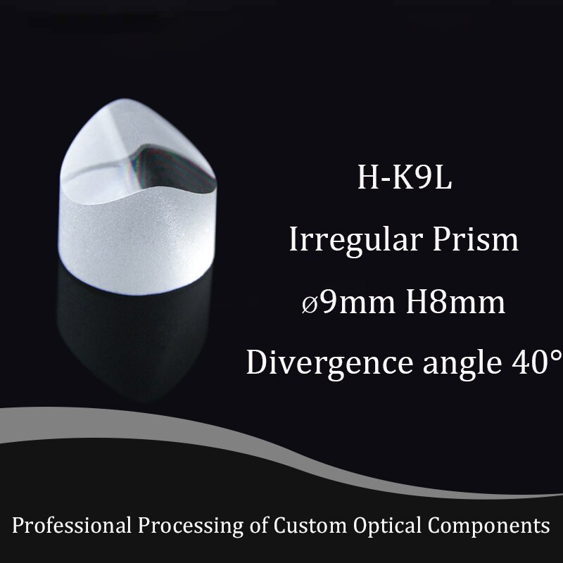Powell – prisme, diamètre du Spot de 5mm, de Surface 60-40, matériau H-K9L verre optique, longueur d&#39;onde de la lentille 430 ~ 1100nm