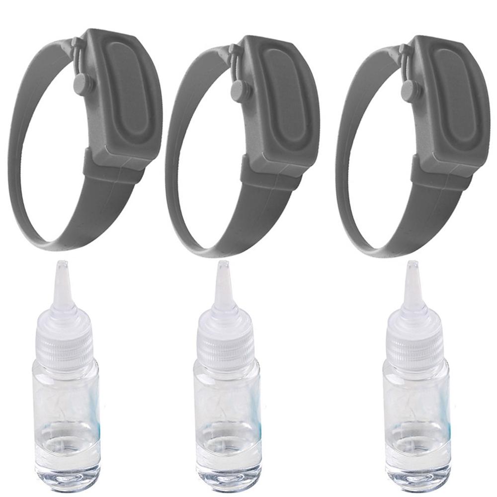 3PCWristband Hand Dispenser Hand Sanitizer Dispensing Silica gel Wearable Dispenser Pumps Disinfecta Wristbands Hand Band Wrist: C5 3pcs