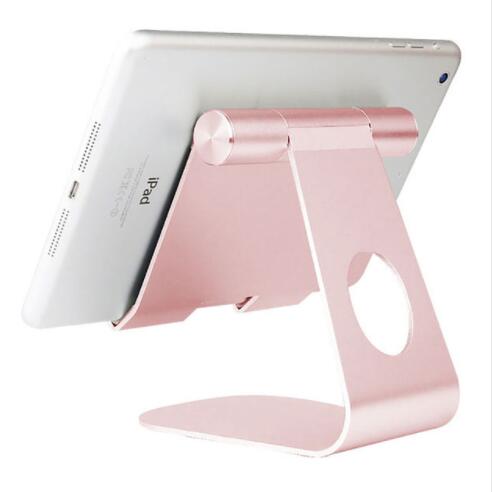 Universele Aluminium Tablet Stand Voor Apple Ipad Beugel Senior Metalen Ondersteuning Voor Iphone X/8 M Ipad Samsung Galaxy tab Standhouder: Goud