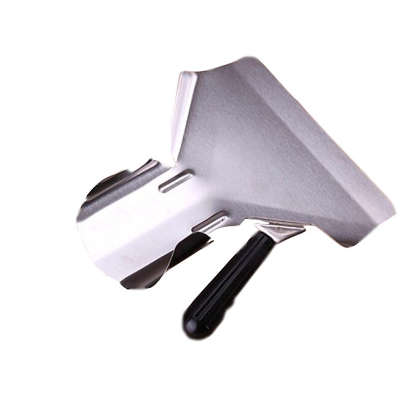 Viruta Scoop espátula para comida patatas fritas herramientas de cocina de acero inoxidable pala patatas fritas hamburguesa herramienta de embalaje individual/doble mangos de agarre