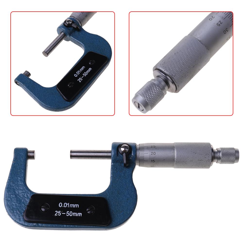 Micrometer 25-50/50-75/75-100mm Metric Carbide Gauge Standards Caliper