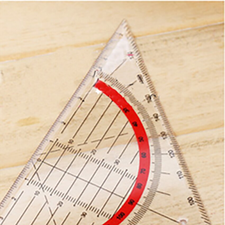 1PC Students Stationery Multi-functional Triangular Ruler Protractor Coordinate Ruler Math Learning Drawing Measuring Tools