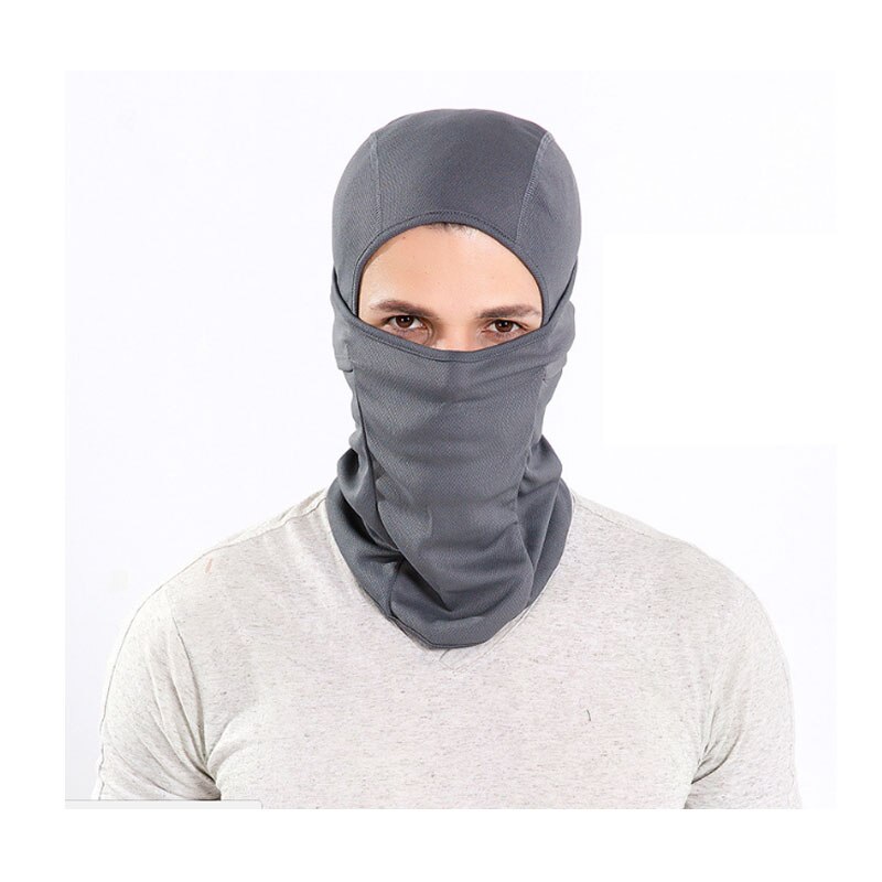 windstopper Winddicht Laufen Fahrrad Fahrrad Hals Hütte Maske Kopf Schal motorrad Sport Männer Winter Sommer Radfahren Kappen Hütte: grau