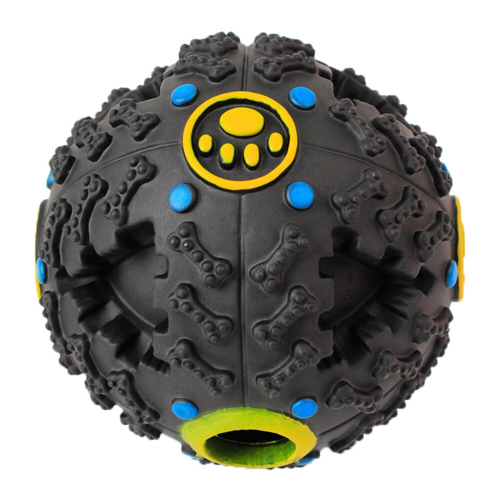 1 Pcs Treat Dispensing Dog Toy Ball Food Dispenser Squeak Smart Doggie Interactive Chew Toys SP99