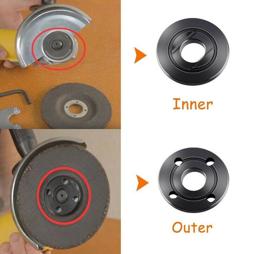 Inner Flange Nut Outer Flange Set For Dewalt Ryobi 224399-1 Nut Adapter