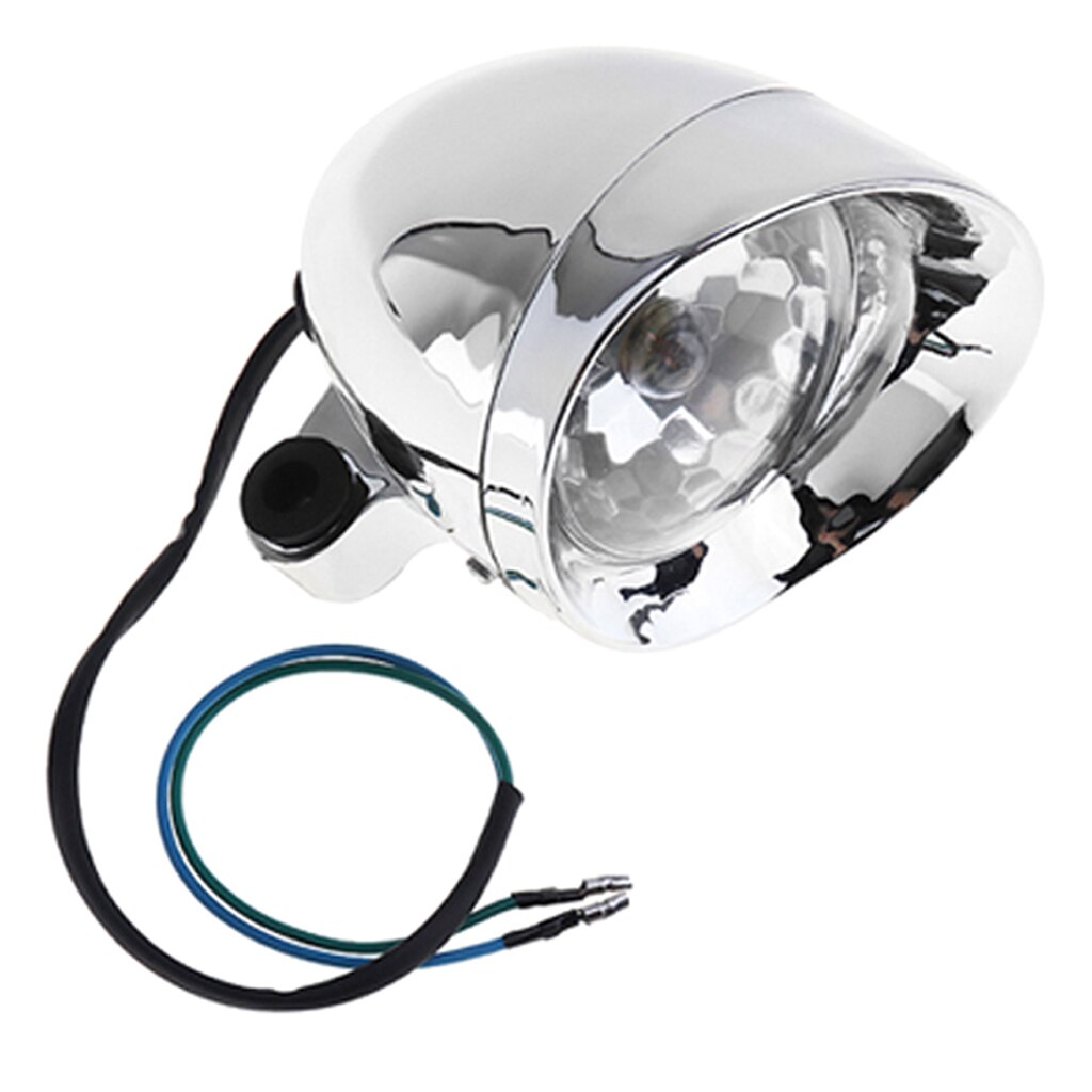 Universal- LED Scheinwerfer Nebel Stelle Licht Lampe 12V Ersatz für Motorrad (Chrom Hülse)