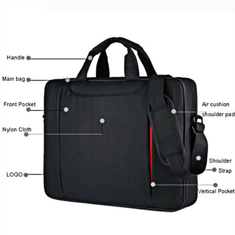 15.6 Inch Ultra-Dunne Notebook Opslag Schoudertas Business Travel Draagtas Handtas Voor Laptop Pc Computer