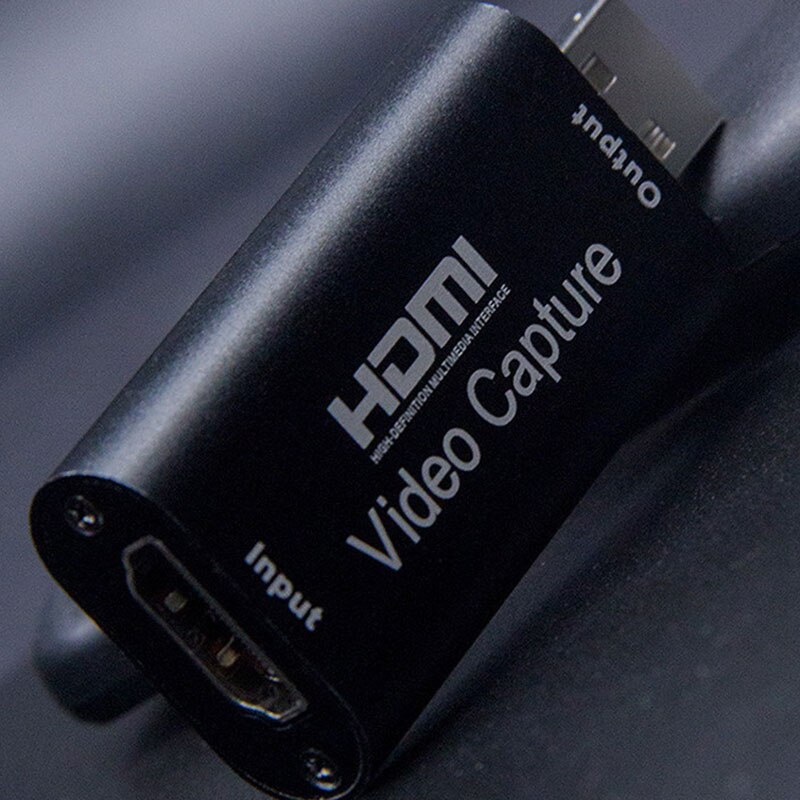 HD Capture Card,4K HDMI Pass-Through USB2.0 1080P Game Audio and Video Recording Board, Suitable for PS4 OBS YouTub