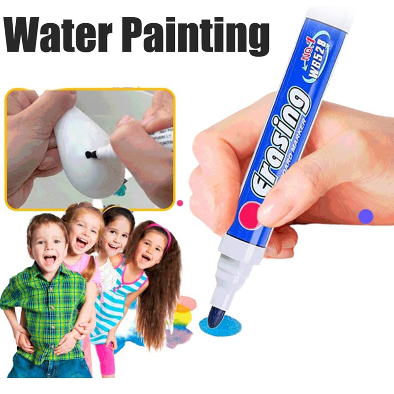 12 Stck Magische Trockenen Löschen Marker Wasser Malerei Stift Whiteboard Marker Stifte einstellen Gekritzel Wasser Schwimm Stifte Malerei Werkzeug
