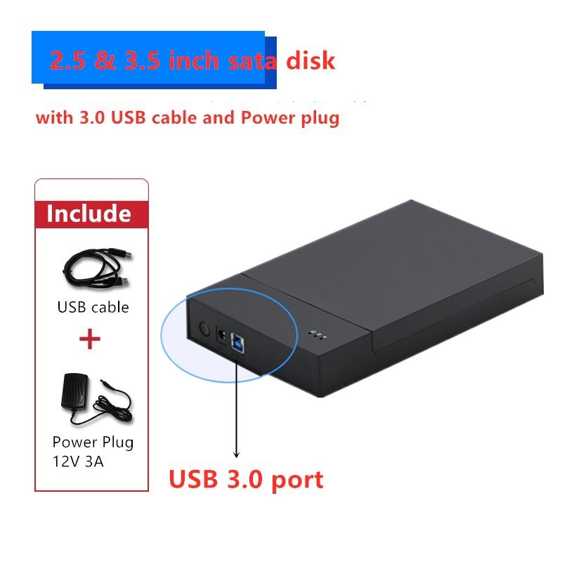 USB 3.0 a SATA 2.5/3.5 Caso Box E ALLOGGIAMENTI PER HDD Box Hard Disk HDD Ad Alta Velocità 2 Bay External Hard Drive per il Computer Portatile: MR35T US