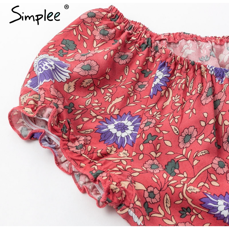 Simplee Womens Boho Maxi Dress Summer Wedding Guest Short