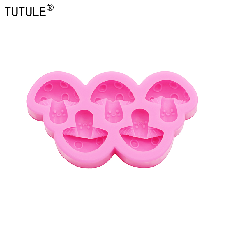 3D Pilz Zubehör Silikonform DIY Schmuck Zubehör Ohrringe Tonne Epoxidharz Silikonform Schokoladenkuchen Dekorform