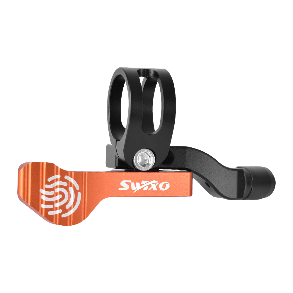 SWTXO Mountain Bike Dropper Seatpost Remote Lever Aluminum Alloy Adjustable Removable Bicycle Shifter for Suspension Seatpost: Orange