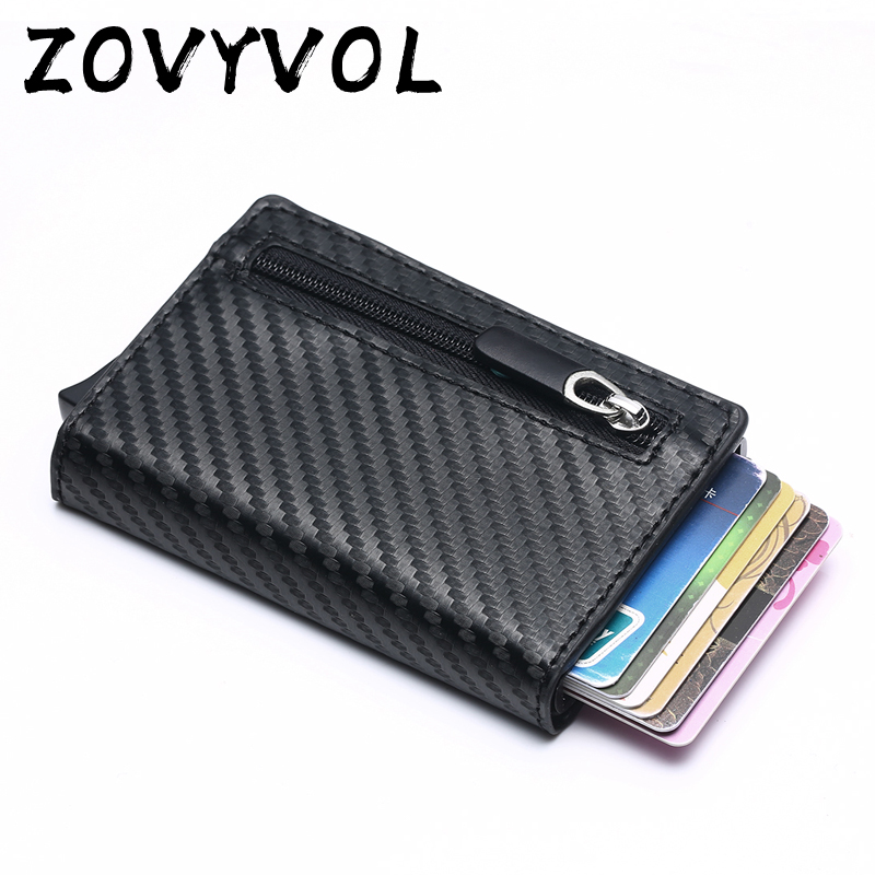 ZOVYVOL Clever Brieftasche Kreditkarte Halfter Männer Frauen Multifunktionale Metall RFID Aluminium Kasten Blockierung Reise Karte Brieftasche