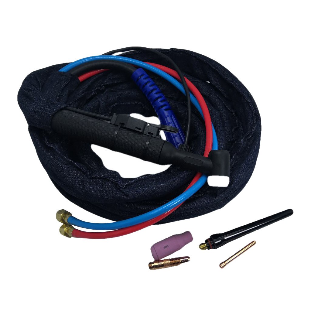 TIG hose package for welding machines, water-cooled welding torches