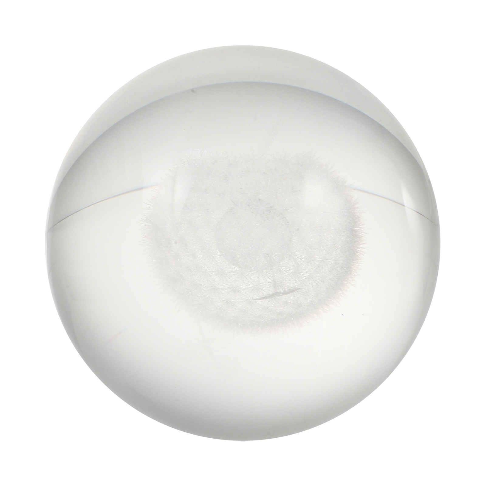 1Pc Carved Crystal Household Furnishing Office Desktop Decor Crystal: Dandelion pattern