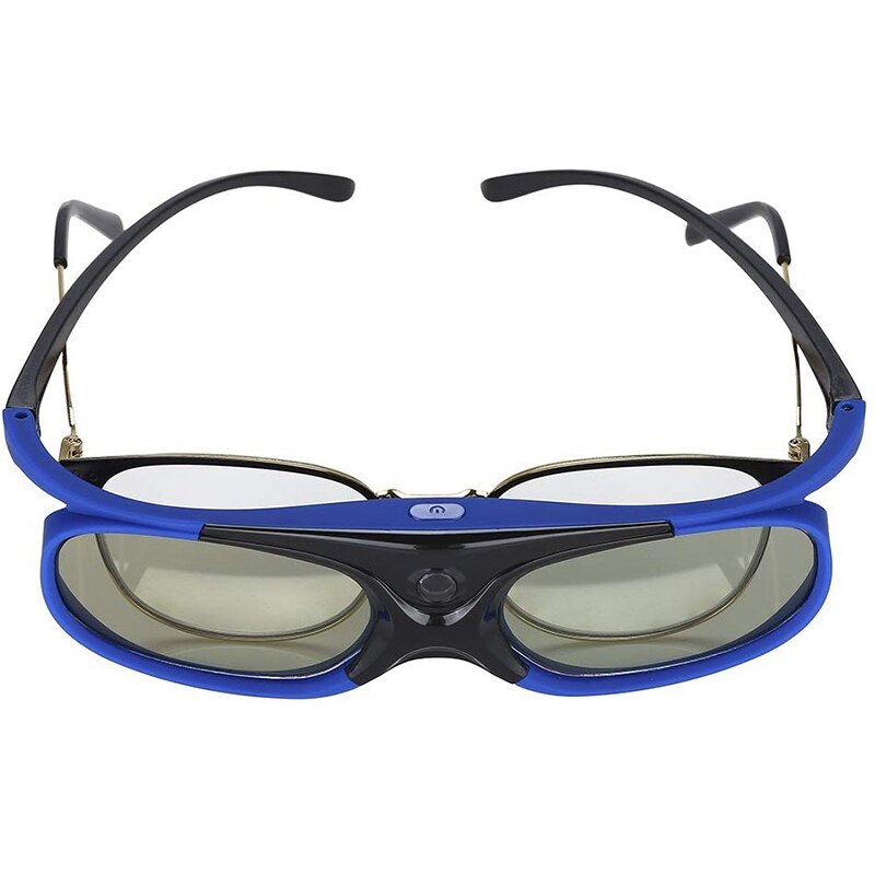 2 st aktiv slutare glasögon dlp-link 3d glas usb laddningsbart för dlp link projektorer kompatibel med benq  w1070 w700 project