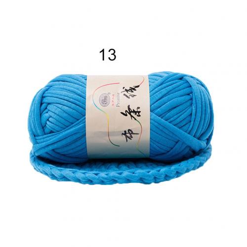 Threads for Handed knitting Yarn Hat Blanket Basket Woven Cloth Thread Thick Braided DIY Wiring Coarse Warm Crochet Fabric: Lake Blue