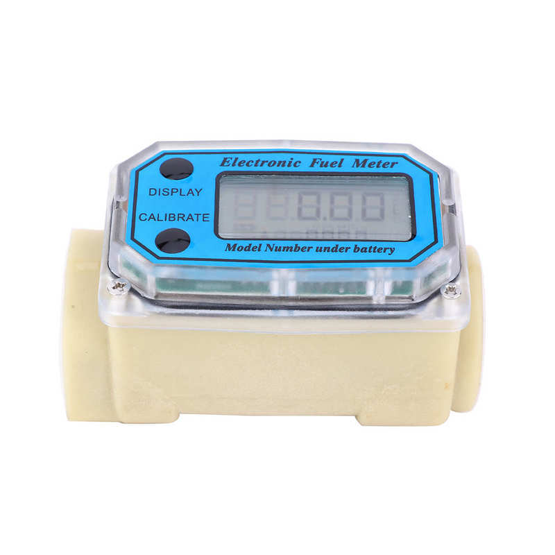 Flowmeter Mini Digitale Turbine Flowmeter Diesel Fuel Flow Meter 15-120L/Min 1 Npt Water Flow Meter Benzine Meten Toegang