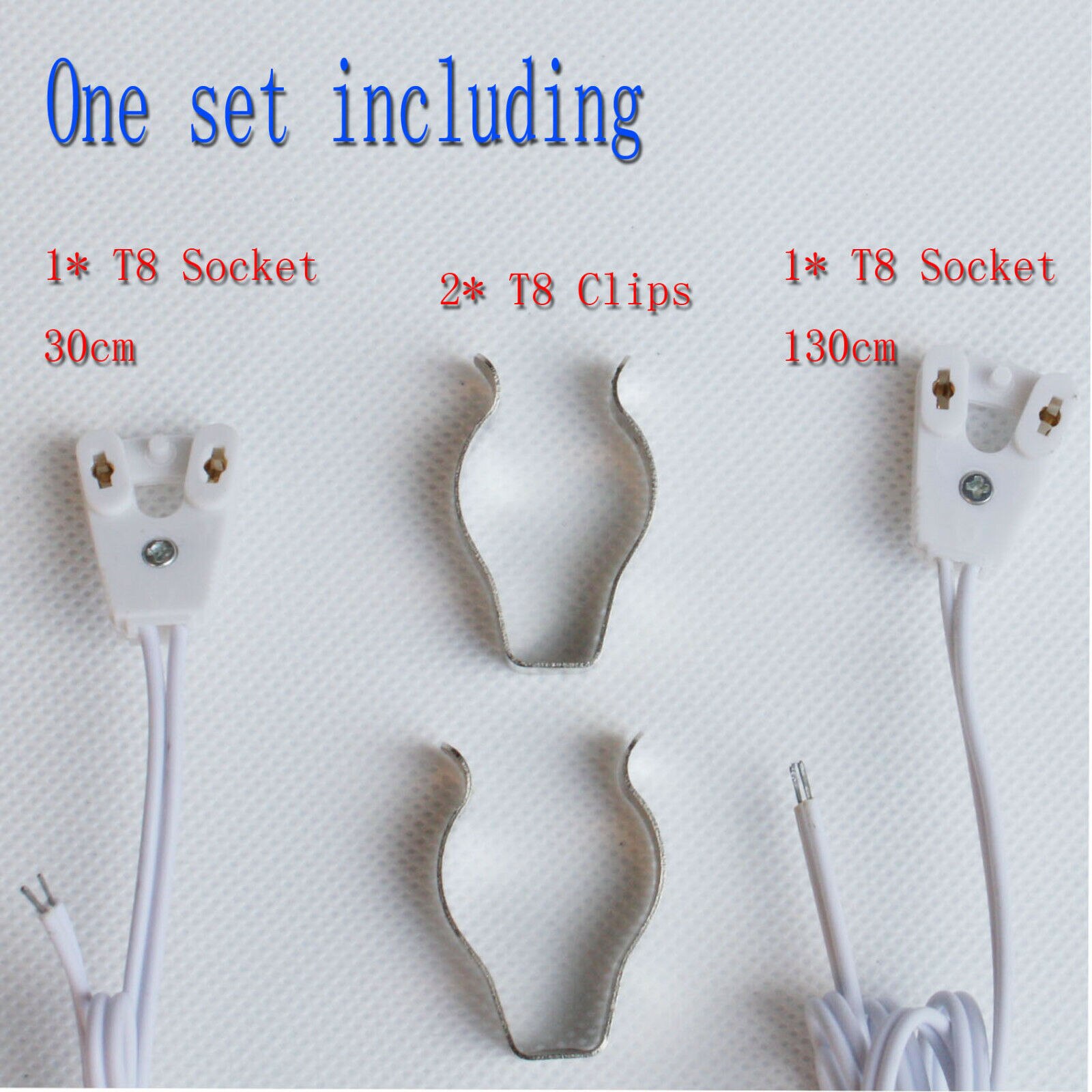 T8 T5 Tl-buis Led Bar Licht Lamp Socket Met Draad Clip Houder: T8G13BASE