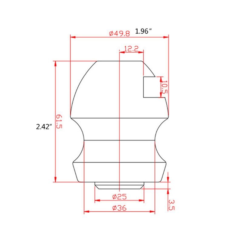 1Set Trailer Parts Metal Hitch Ball Lock Universal Coupling Tow Caravan Lock