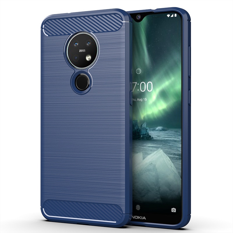 Para Nokia 7,2 TA-1196 funda Dual silicona resistente armadura suave funda para Nokia 7,2 Fundas protectoras Coque