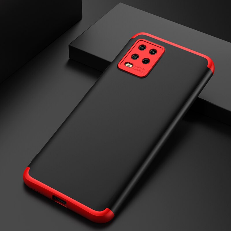 Gkk hoesje voor xiaomi  mi 10 lite 5g hoesje schokbestendig 360 volledige bescherming harde pc matte hoes voor xiaomi  mi 10 youth 5g чехол funda