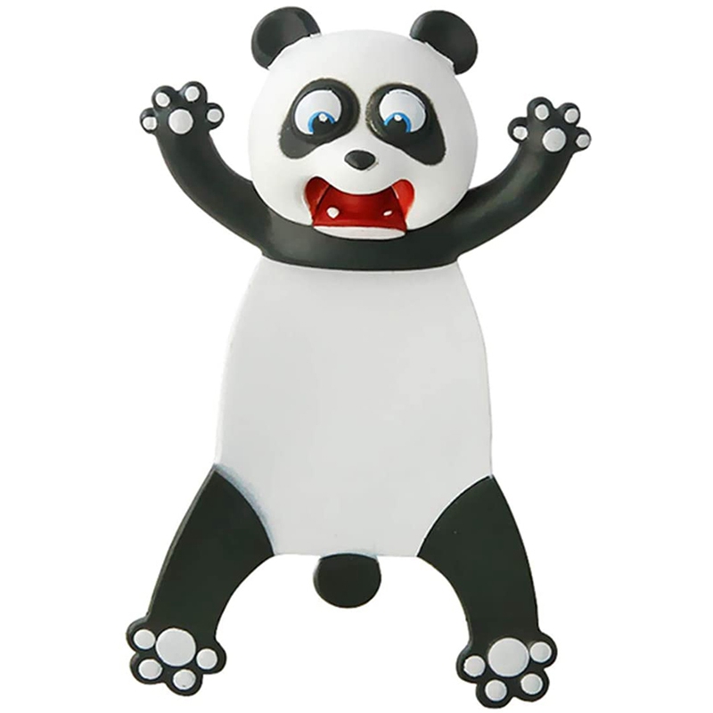 2 PCS 3D Cartoon Animal Bookmark Novelty Cute Funny Wacky Bookmark Book Friend Bookmark for Kids Students Stationery Black + Whi