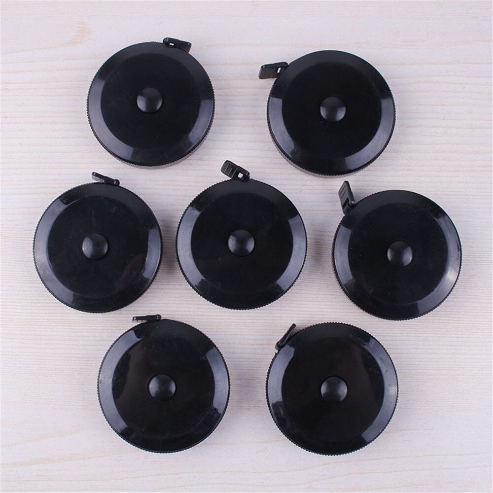 Simple Balck 1.5M Soft Ruler Retractable Measuring Ruler Sewing Tailor Tape School Stationery Measuring Tape Drawing Tool