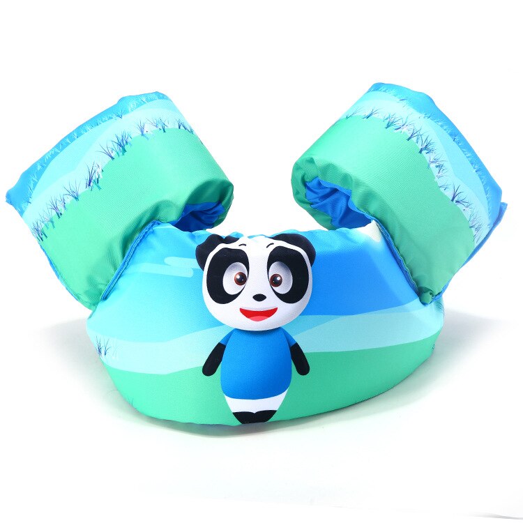 2-7Years Cute Cartoon Summer Toddler Life Jacket Kids Swim Vest Arm Bands Swimming Pool Wear Float Safe: Panda