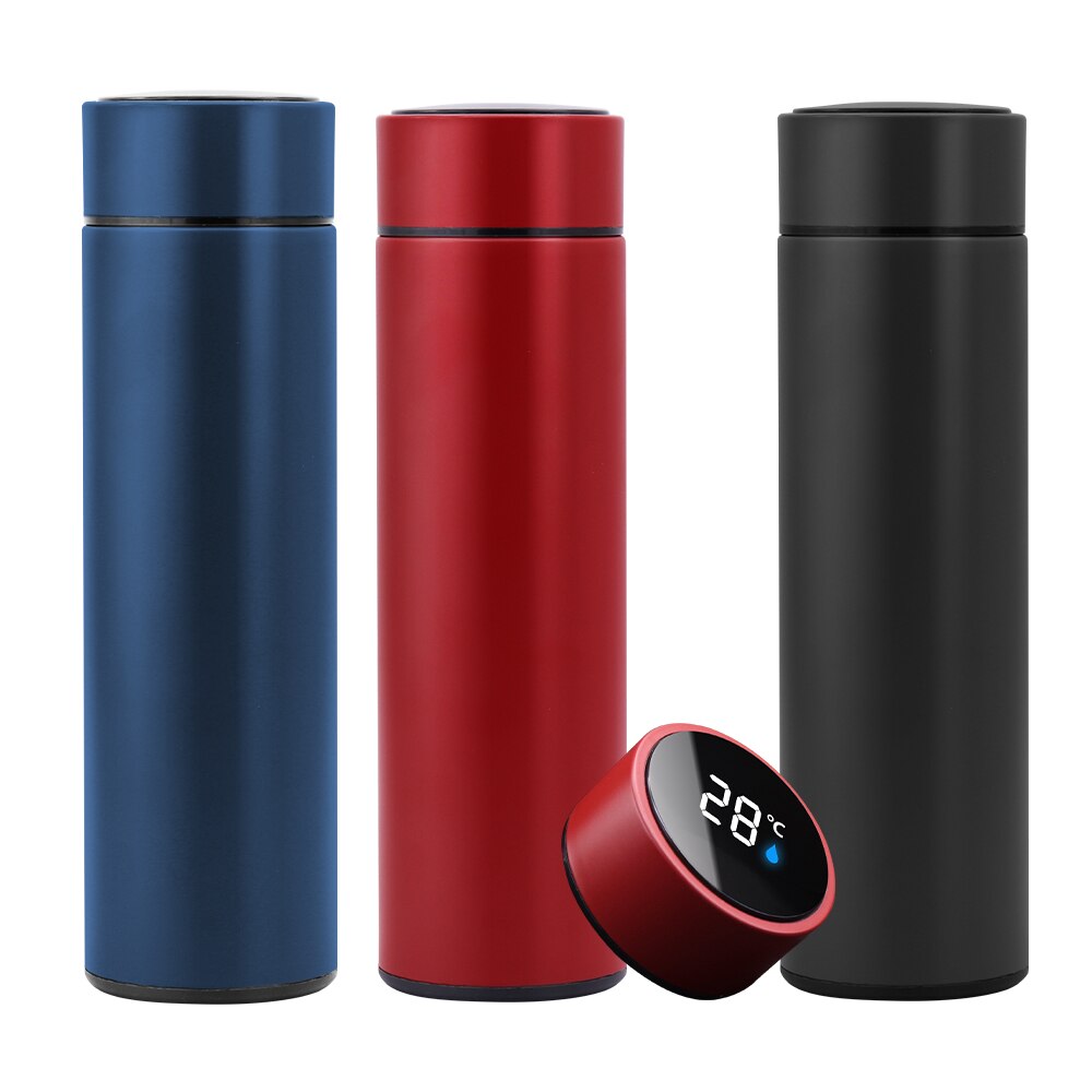 500ML Intelligent temperature display stainless steel vacuum flask Car Coffee Mug Tea Mug Men's and Women's
