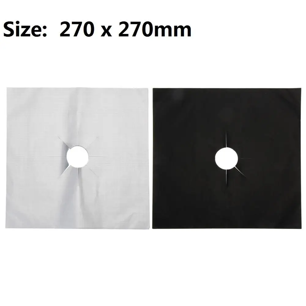 Tampa Protetora Fogão a Gás, Folha de Queimador, Esteira de Fogão, Almofada Limpa, Panelas De Cozinha, Reutilizáveis, 1-8 Pcs