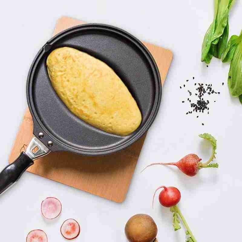 Non-stick Omelette Rice Pan Flat-bottomed Frying Pan Restaurant Egg Dumplings Liquid Omelet Rice Mold For Commercial Gas Stove