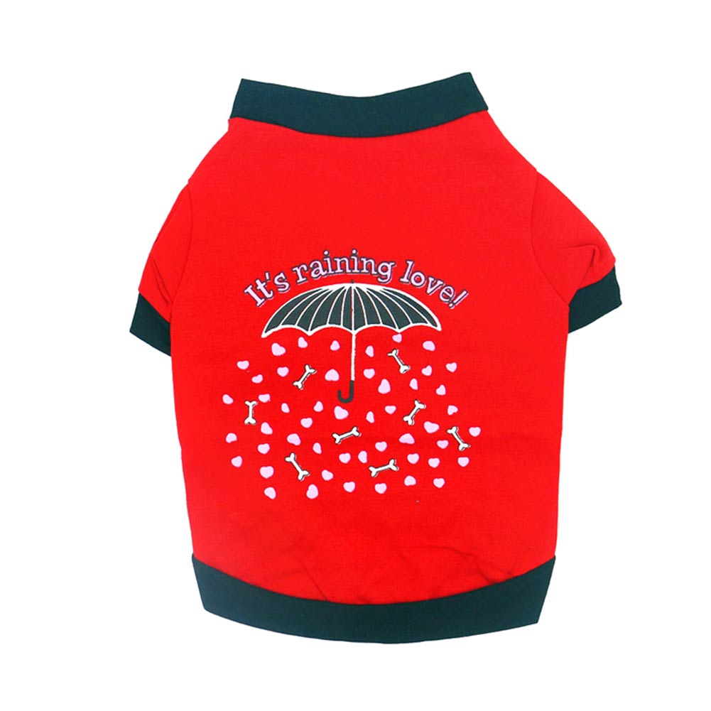 Lente Herfst Hond Kleding Katoen Huisdier Hoodie Kleding Voor Kleine Honden Bulldog Warme Hond Jas Jas Puppy Honden Kostuum Tb: Rood / S