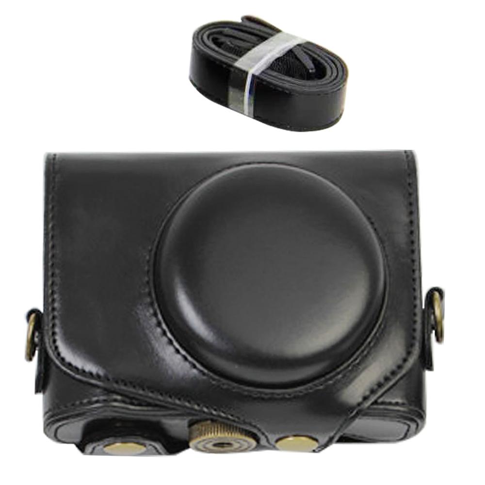 Full body Fit PU leather digitale camera case bag cover voor Canon Powershot G5X G5 X Met Riem