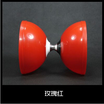 120mm*140mm 246g YOYO 3 Bearing Diabolo Set Metal Head Sticks Grade Chinese Kong Zhu: Red