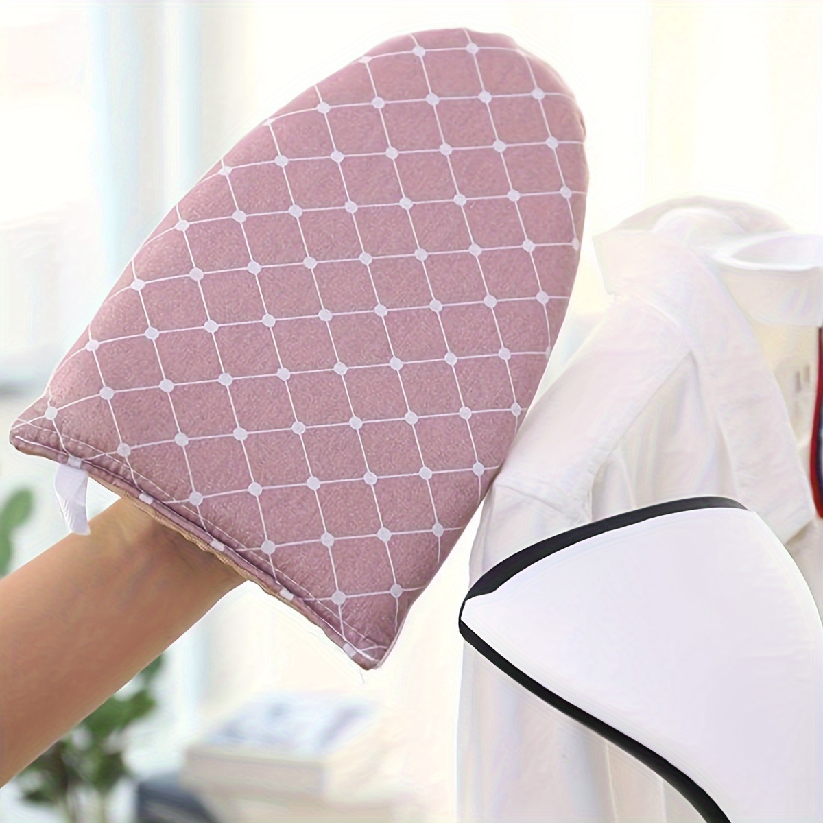 1 st Wasbare Strijkplank Mini Verbrandingsbeveiliging Handschoenen Ijzeren Pad Cover Hittebestendig Vlekbestendig Strijkplank voor Kleding: Paars
